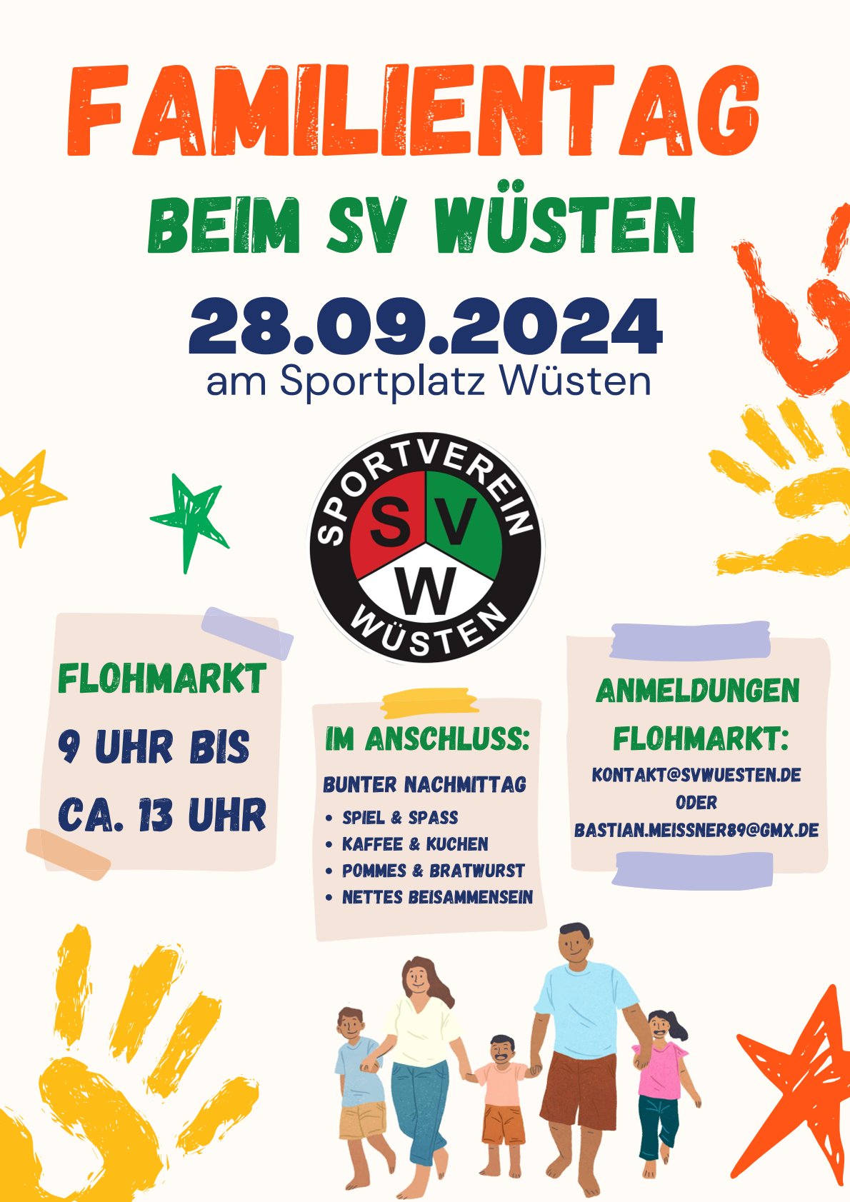 Familientag beim SV Wüsten am 28.09.2024